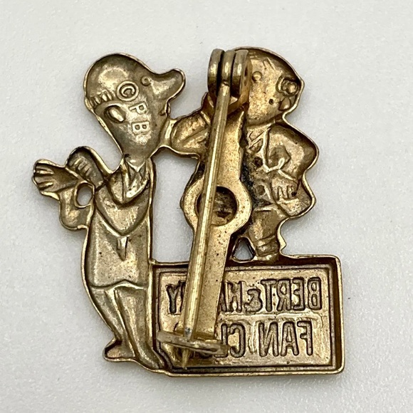 RARE Vintage 1950’s Piels Burt & Harry Fan Club Pin - Picture 5 of 5